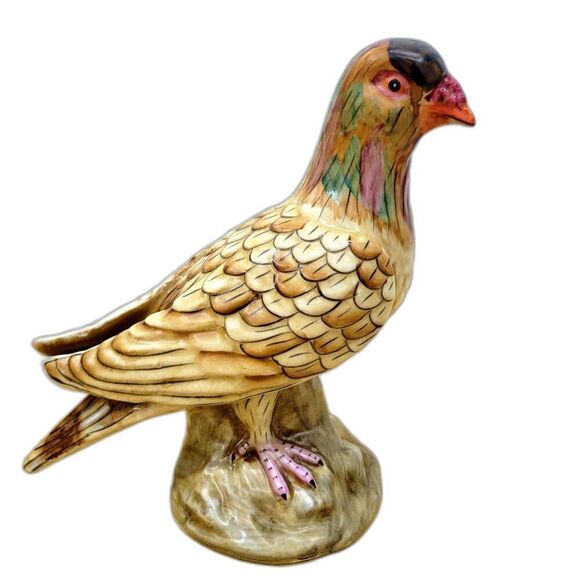 Vintage Mid Century Ceramic Handpainted Pheasant Dove Bird Figurine - Picture 1 of 12